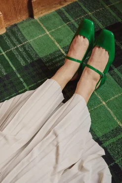 Make My Lemonade SANDALES POLLY VERNIS SUPER GREEN< Chaussures