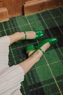 Make My Lemonade SANDALES POLLY VERNIS SUPER GREEN< Chaussures