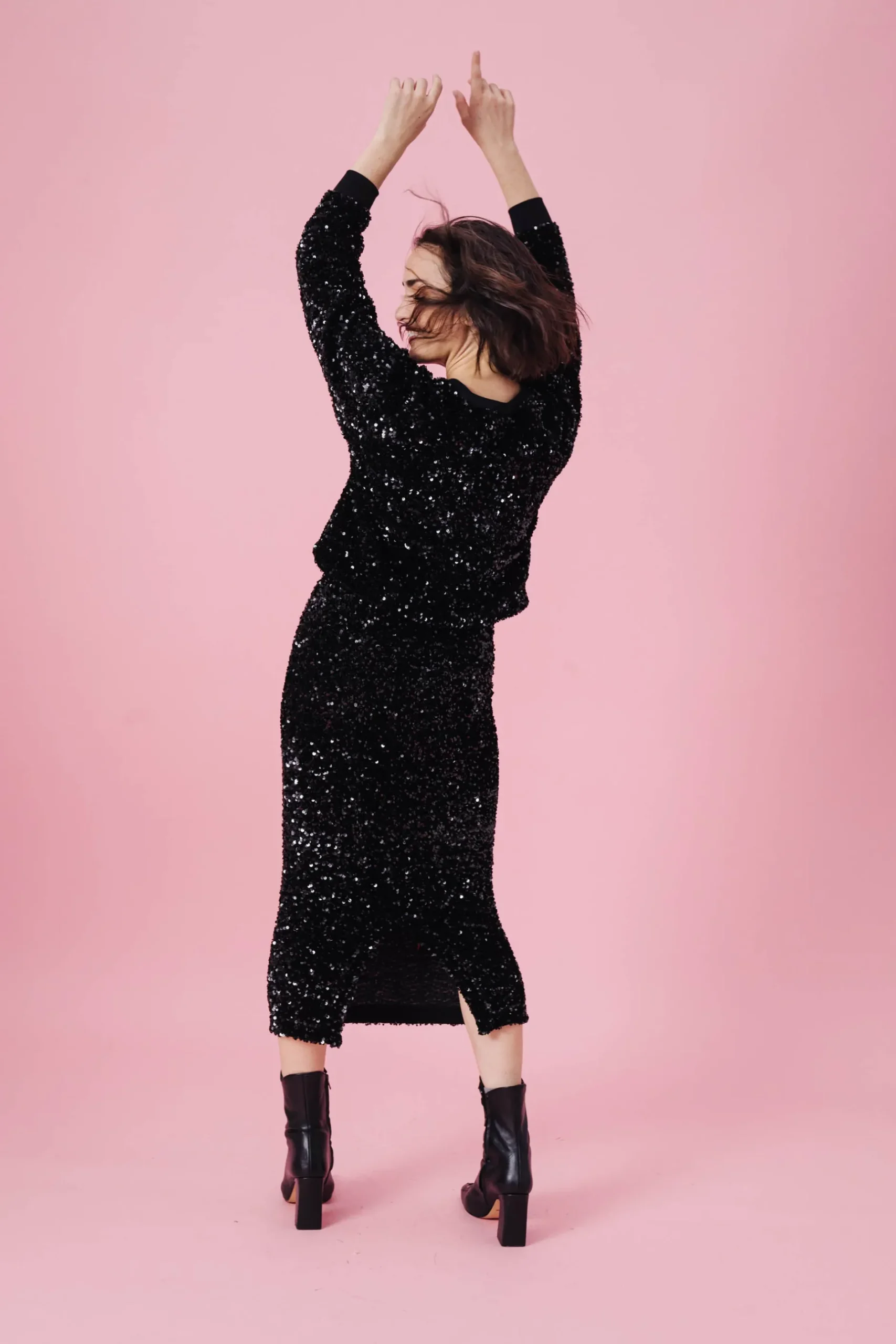 Make My Lemonade SWEAT HENRI SEQUINS NOIRS< Sweats & Mailles