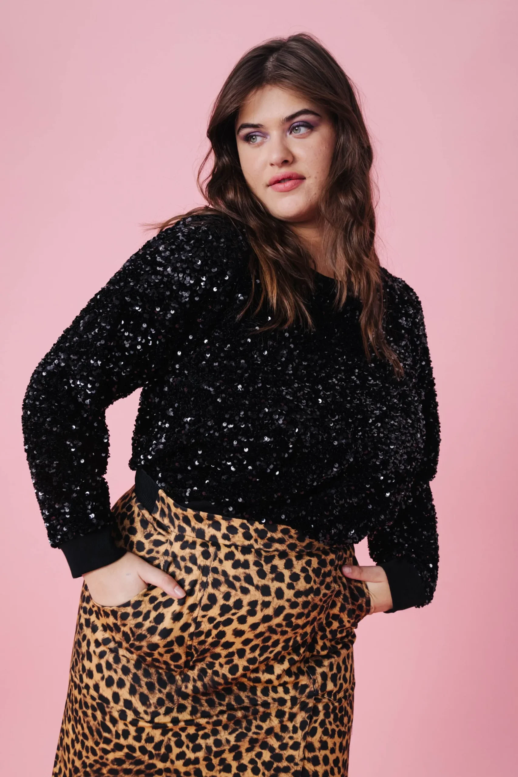 Make My Lemonade SWEAT HENRI SEQUINS NOIRS< Sweats & Mailles