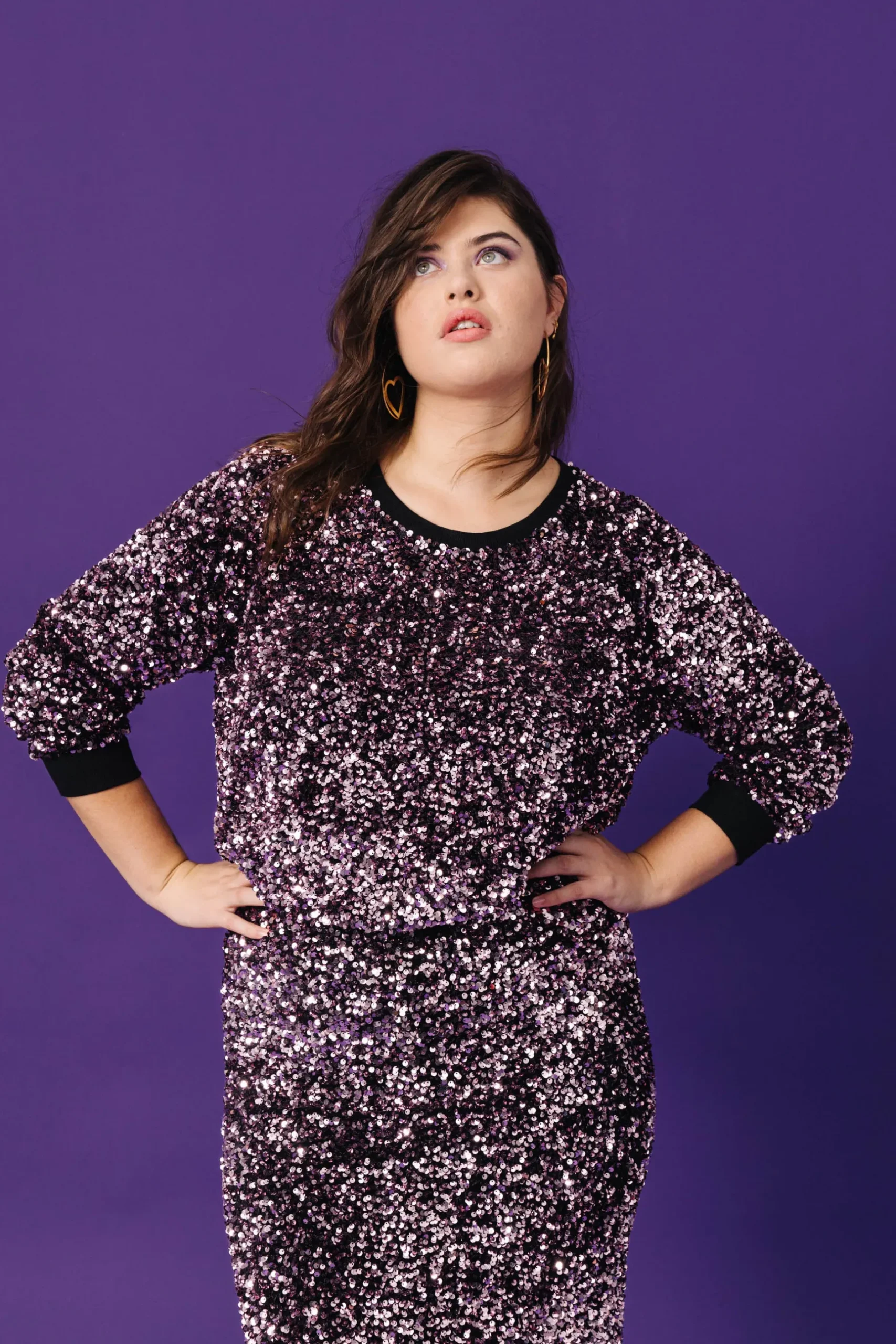 Make My Lemonade SWEAT HENRI SEQUINS ROSE< Sweats & Mailles