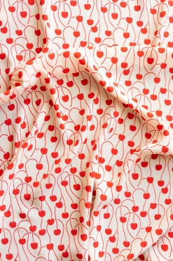 Make My Lemonade TISSU ECRU CERISES< Tissus|Mercerie & Couture