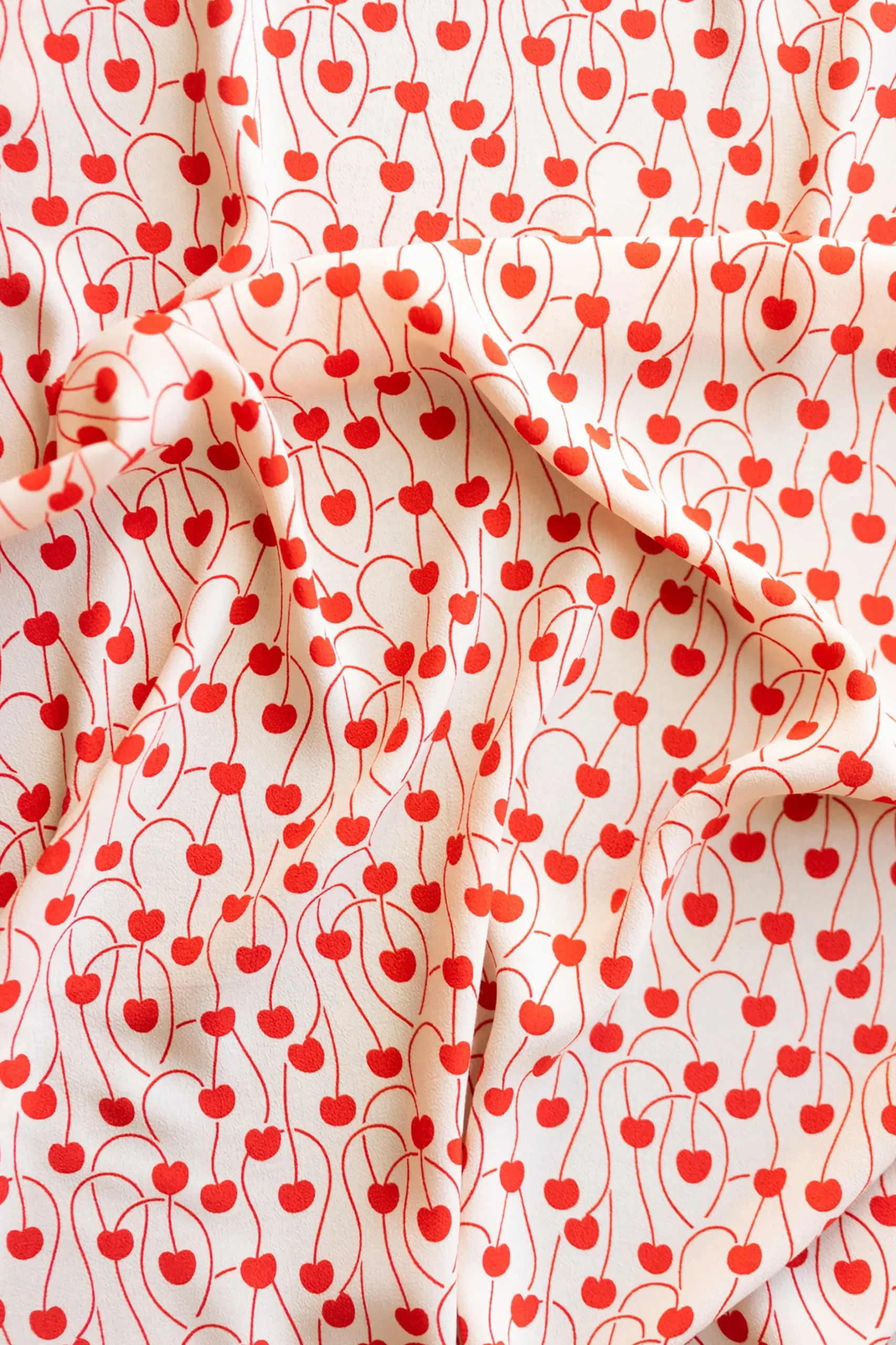 Make My Lemonade TISSU ECRU CERISES< Tissus|Mercerie & Couture