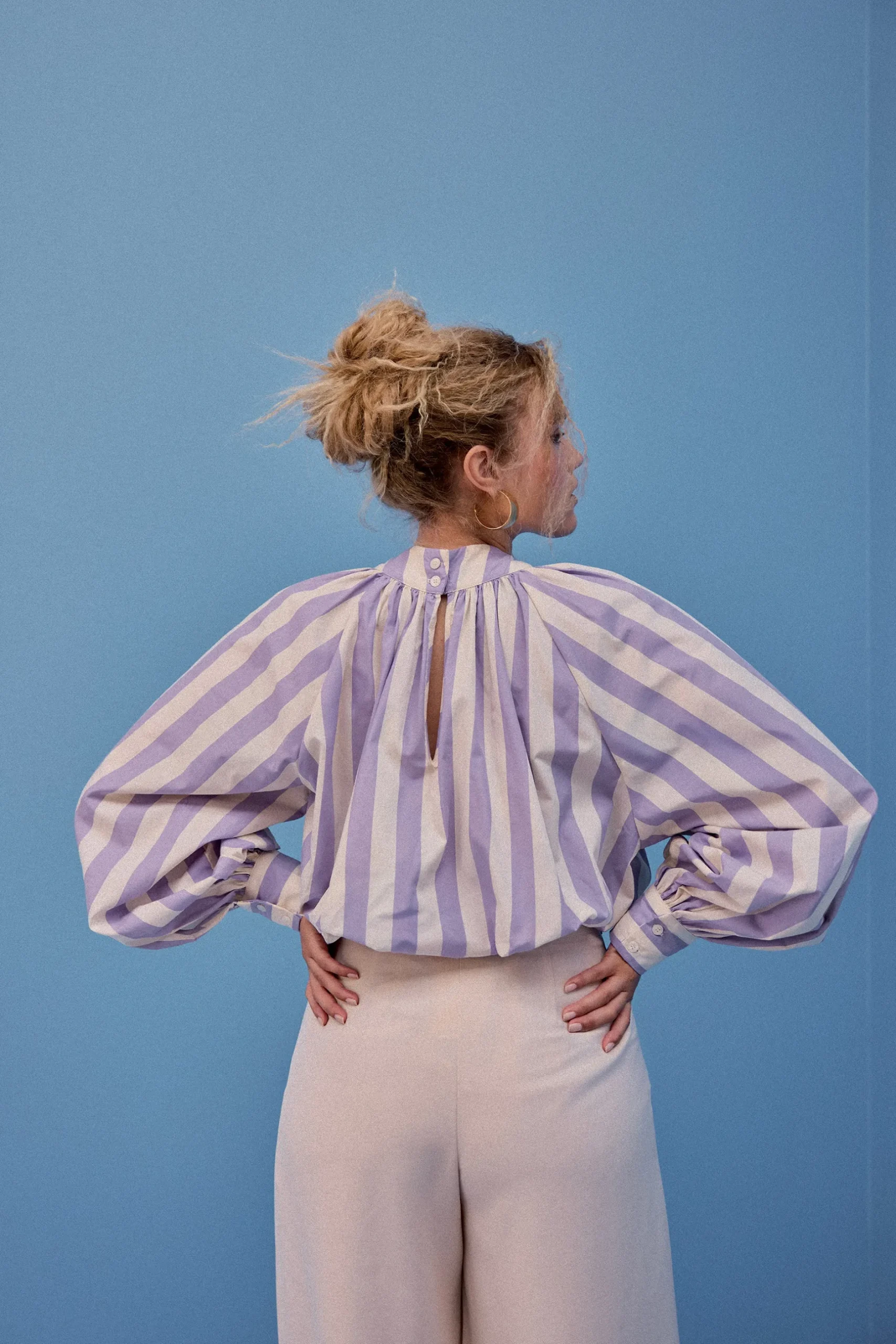 Make My Lemonade TOP ALICE RAYURE VIOLET< Tops & T-Shirts