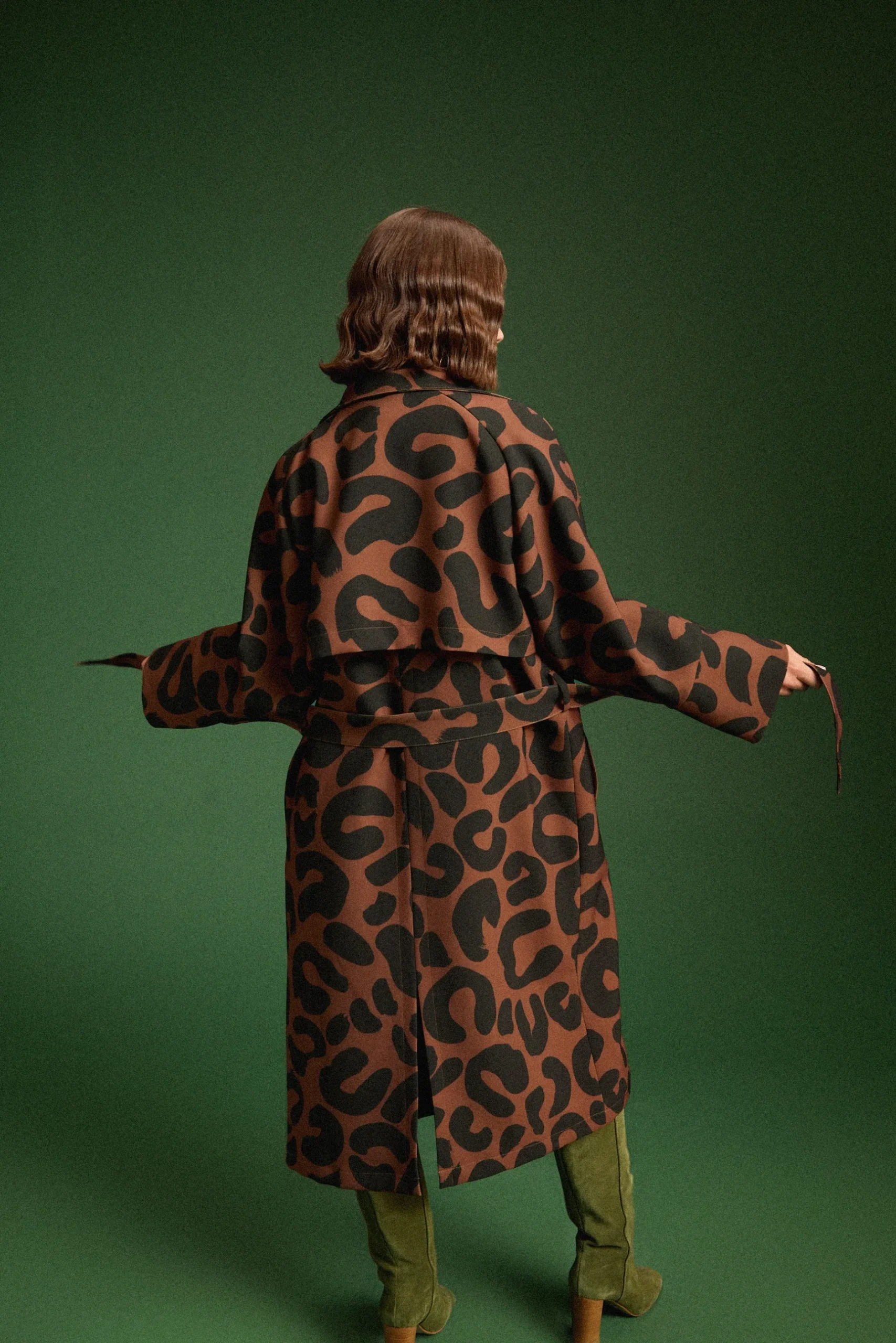 Make My Lemonade TRENCH RAOUL LEOPARD< Vestes & Manteaux