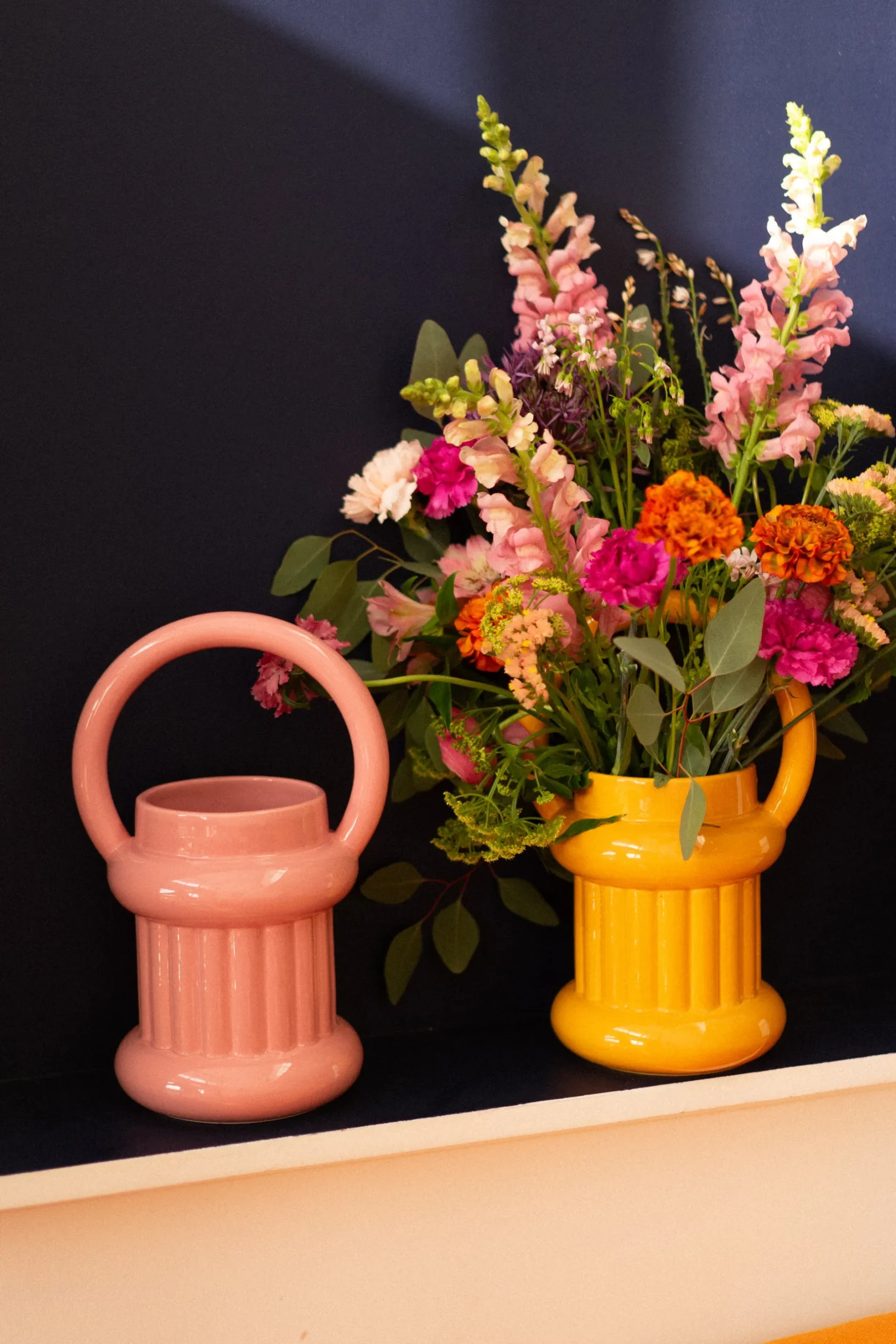 Make My Lemonade VASE OLIVER PINK< Décorations