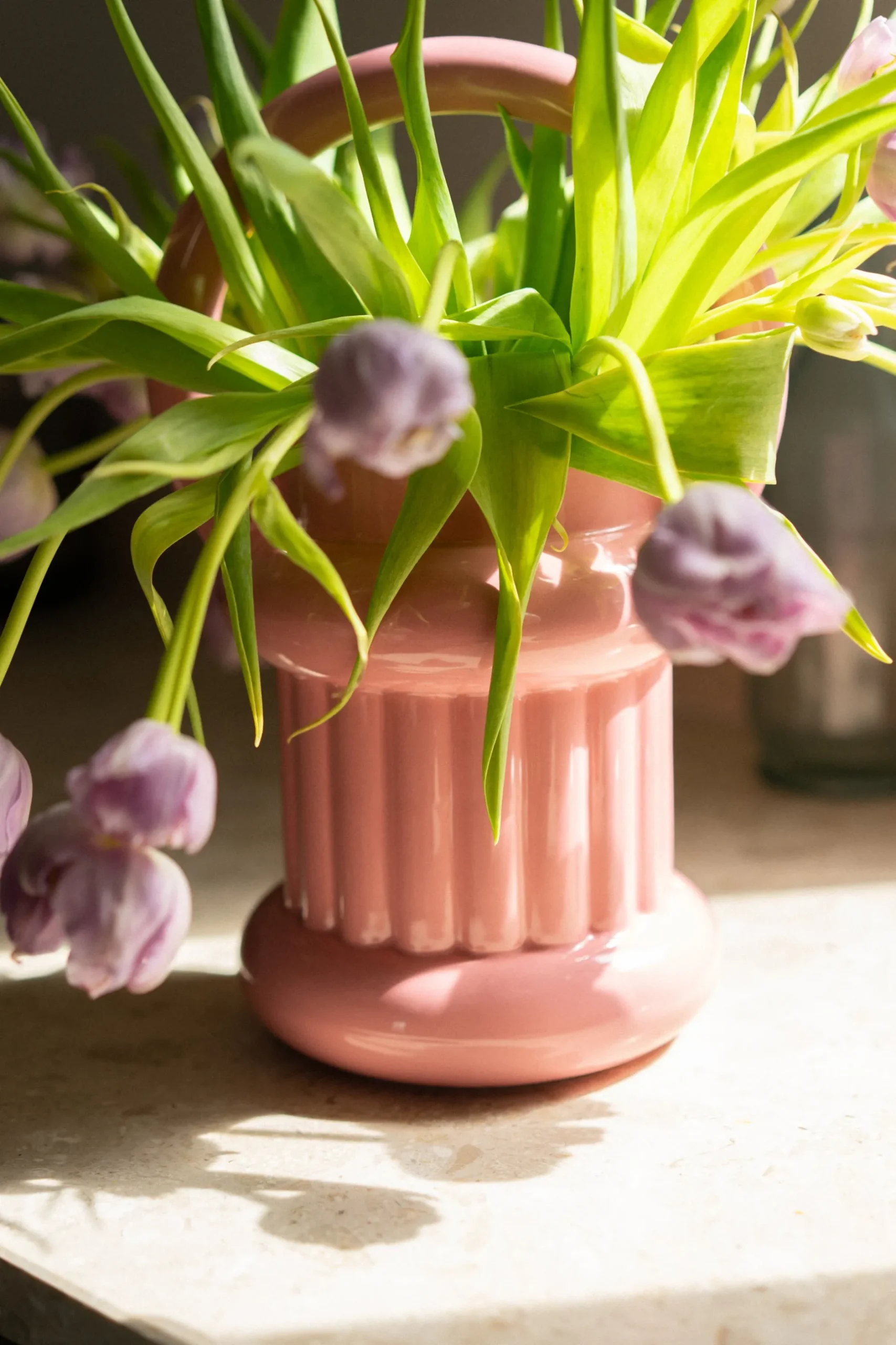 Make My Lemonade VASE OLIVER PINK< Décorations